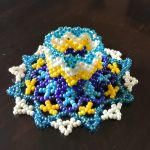 Świecznik z koralików TOHO - świecznik z koralików Toho