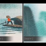 Obraz na płótnie - CHINY KRAJOBRAZ POŁÓW - 120x80 cm (78201) - WIELKI POŁÓW - NOWOCZESNY OBRAZ NA PŁÓTNIE - 120X80 CM