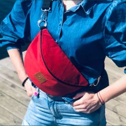 Nerka Mili Belt Bag L - czerwona