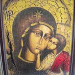 Maryja z dzieciątkiem -obraz religijny II - zblizenie obrazka