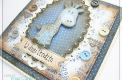 Kartka na urodziny z żyrafką 1