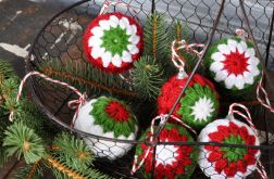 Szydełkowe bombki 6szt #2