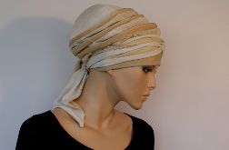 lekki turban ZŁOTY