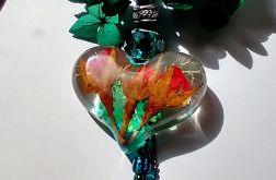 Trzy życzenia - długi wisior z żywicy