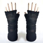 Rękawiczki mitenki ze wstawkami  - 