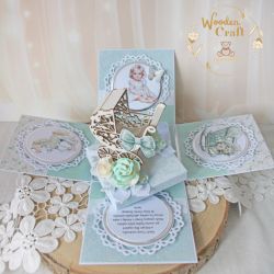 Exploding box chrzest "Sweetheart1" GOTOWY