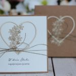 Rustykalna kartka ślubna z pudełkiem 18 - ślub wesele