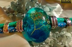 Poczuj miętę - bransoleta z żywicy