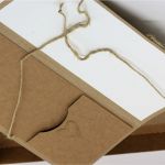 Kartka ślubna z serduszkami - ślubna kartka DL w dopasowanym stylistycznie i kolorystycznie pudełku