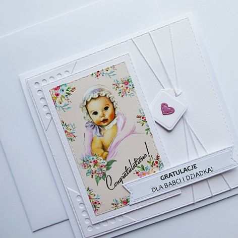 Kartka gratulacje z okazji narodzin wnuczki