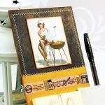 Notes na lodówkę -pin up girl grilowanie - 