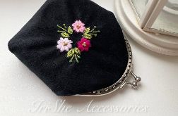Portmonetka damska welurowa “Kwiaty”