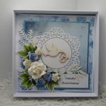 Kartka na chrzest dla chłopca w pudełku 03 - 