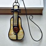 Zakładka do książki Gitara klasyczna Tiffany - ozdobiona drutem miedzianym