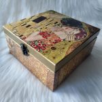 komplet: chustecznik i szkatułka (G. Klimt) - szkatułka/herbaciarka