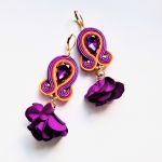 Autum Flowers kolczyki sutaszowe - 