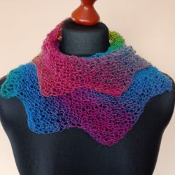 Asymetryczny cieniowany szalik Dragon