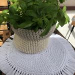 Podkładka na stół ,średnica 45cm, boho,okrągła podkładka. - 