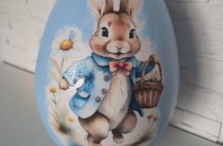 Jajko styropianowe 30cm otwierane niebieskie