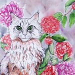 Kot w różanecznikach - 