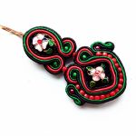 Black Cloisonne kolczyki sutasz - 