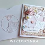 Pastelowa kartka na CHRZEST dziewczynki. - 