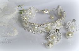 ślubna biżuteria sutasz z perłami