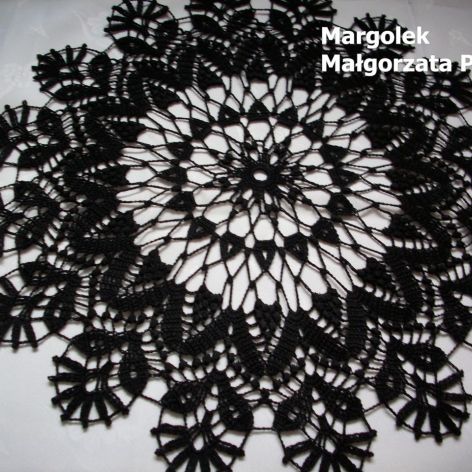 S-07 Serwetka szydełkowa okrągła