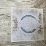 Kartka scrapbooking Aniołek Pamiątka Chrzt Św. - 