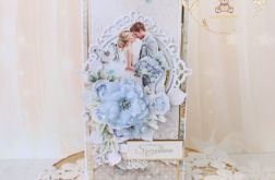 Kartka ślubna pamiątka ślubu "HydrangeaLove1"