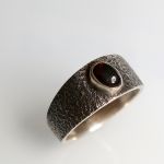 Pierścionek srebro 925 - czarny opal - Czarny opal