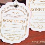 Zwieszki na przetwory truskawkowe- KONFITURA - 