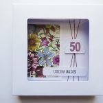 Kartka urodzinowa kolorowe kwiaty handmade - Kartka handmade na urodziny z liczbą