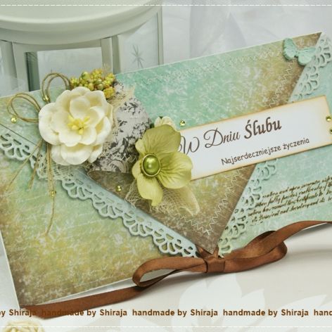 Kopertówka z okazji ślubu-oliwkowe lato