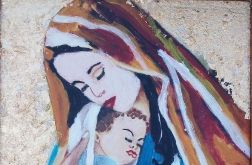 Matka Boża z dzieciątkiem - obraz w ramie