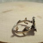 Srebrny autorski pierścionek z opal - 