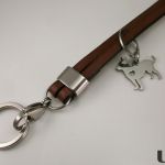 Smycz do kluczy pies stal szlachetna - 