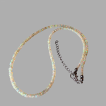 Naszyjnik ze szlachetnych ognistych Opali  - Naszyjnik ze szlachetnych Opali ognistych premium