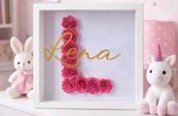 Personalizowana ramka z inicjałem 3D Monogram