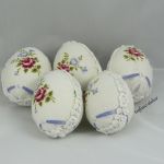 Jajka w tkaninie z kwiatami - teofano atelier