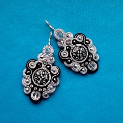 Kolczyki Srebro & Czerń