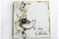 Kartka na ślub z parasolem