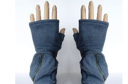 Rękawiczki z kieszeniami pastelowy błękit