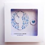 Kartka z aniołkiem-chłopczykiem na Chrzest  - Elegancka kartka na Chrzest w pudełku