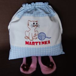 Kot Filemon - worek na kapcie/strój