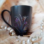 Noc Świętojańska kubek wewnętrznego światła świetliki rękodzieło - ręcznie malowane