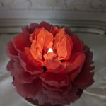 Świeca kwiat piwoni  - 