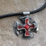 Krzyż w szkle i miedzi - szklany krzyż
