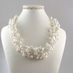 Perły w oplocie i srebro - piękny naszyjnik - 