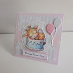 Kartka na urodziny, rocek żyrafa pastel - Kartka na urodziny, rocek żyrafa pastel